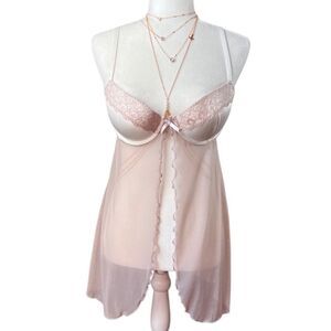 Gilligan and O’Malley lingerie baby doll camisole size large